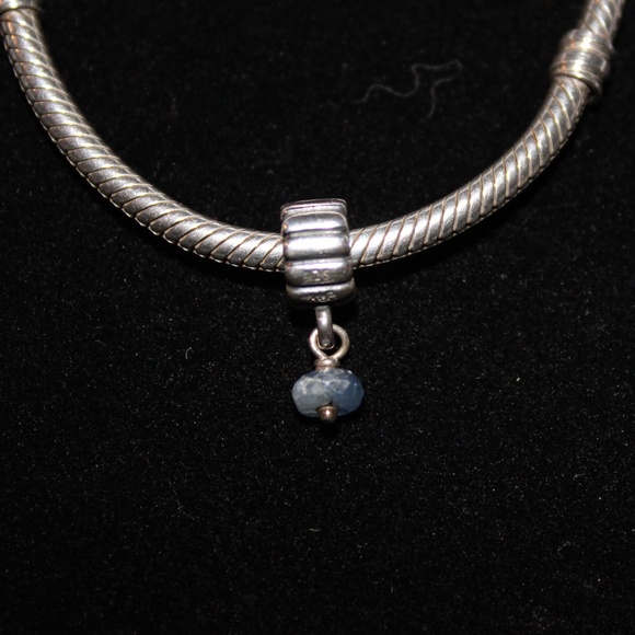 Pandora Sapphire Dangle Drop - Picture 3 of 5